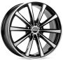 Легковой диск Skill Wheels SL340 8,5x19 5x112 ET48 66,6 чёрный + полированные спицы